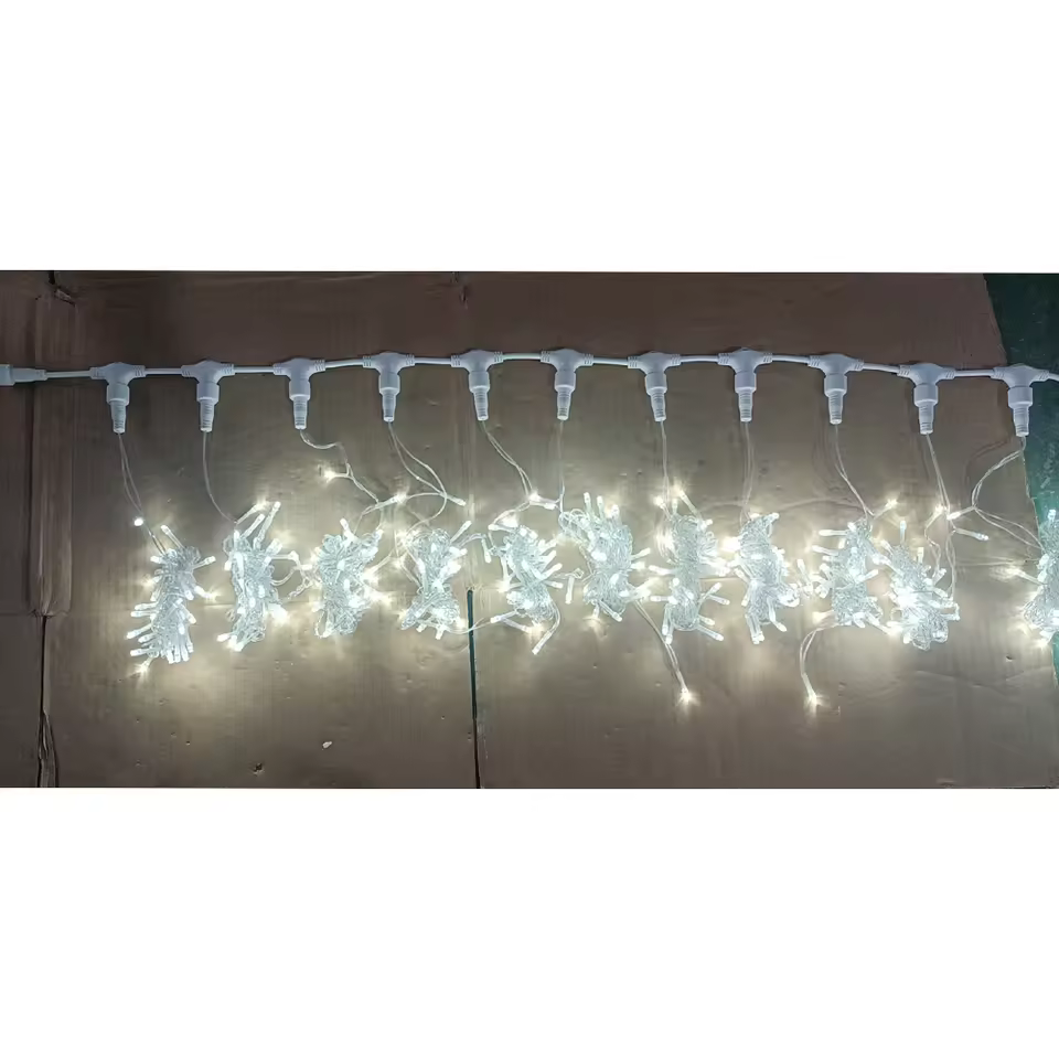 Factory Outlets String Decorative Christmas Wholesale Fairy Icicle Waterproof Home Decorations Waterfall Led Curtain Lights