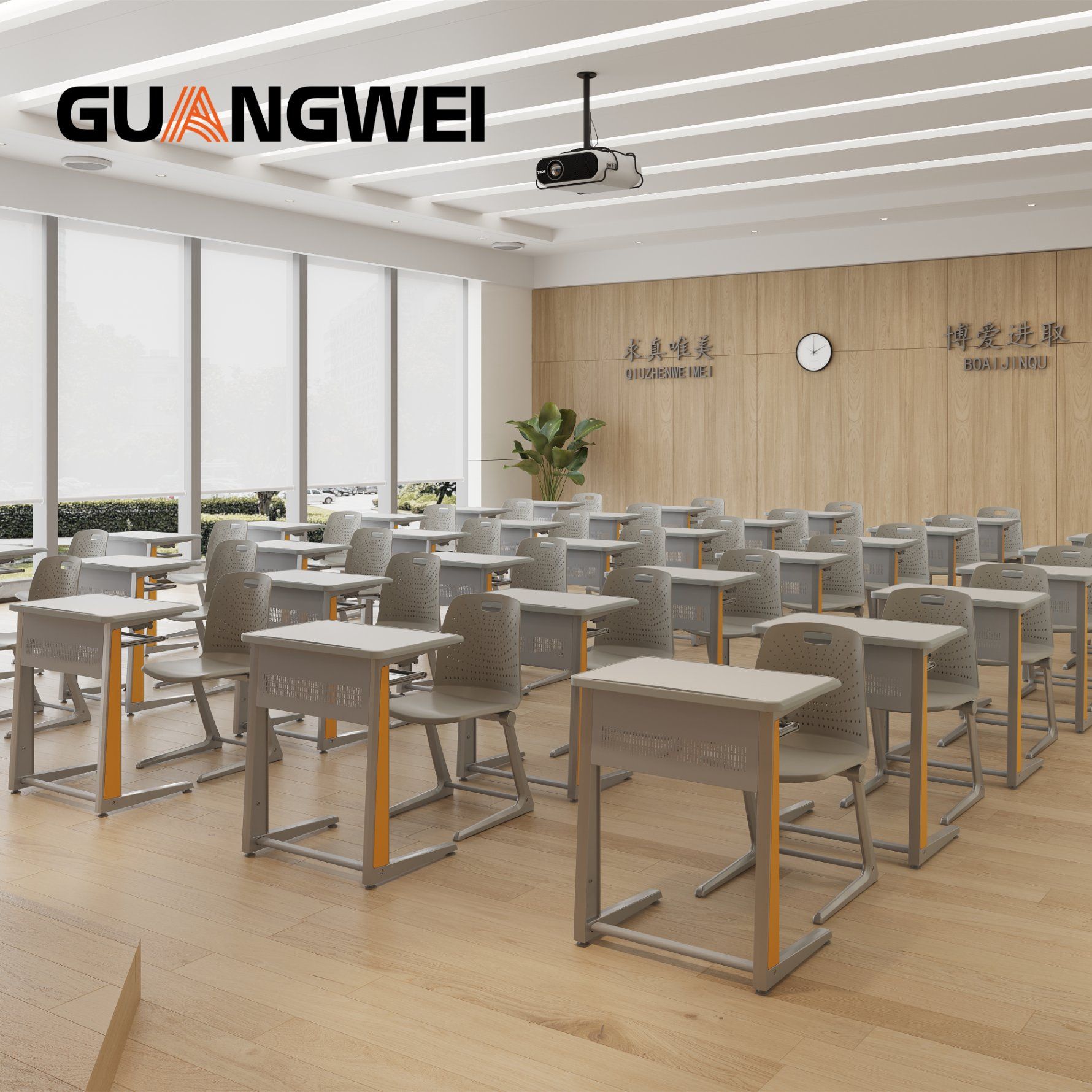 Education Furniture Set School Classroom Desk Single Student Table Chair