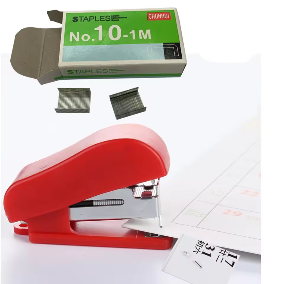 Random Color Stapler Solid Office Stationery Cute Mini Stapler For No. 10 Staples