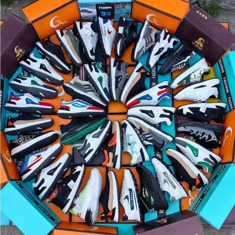 Shoes Sneakers In Stock Shoes Clearance Price Trendy Thin Men's Shoes New Style Mesh Thick-soled Fashion Running Used