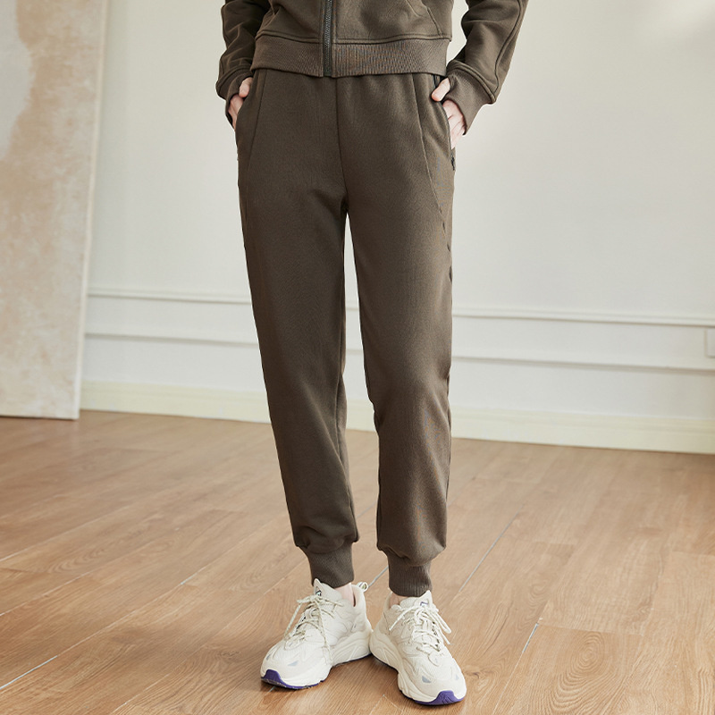 Wholesale Factory 2023 Autumn Winter New Women's Sports Sweatpants Elastic Waistband Casual Slim Leggings Trousers Joggers with Pockets