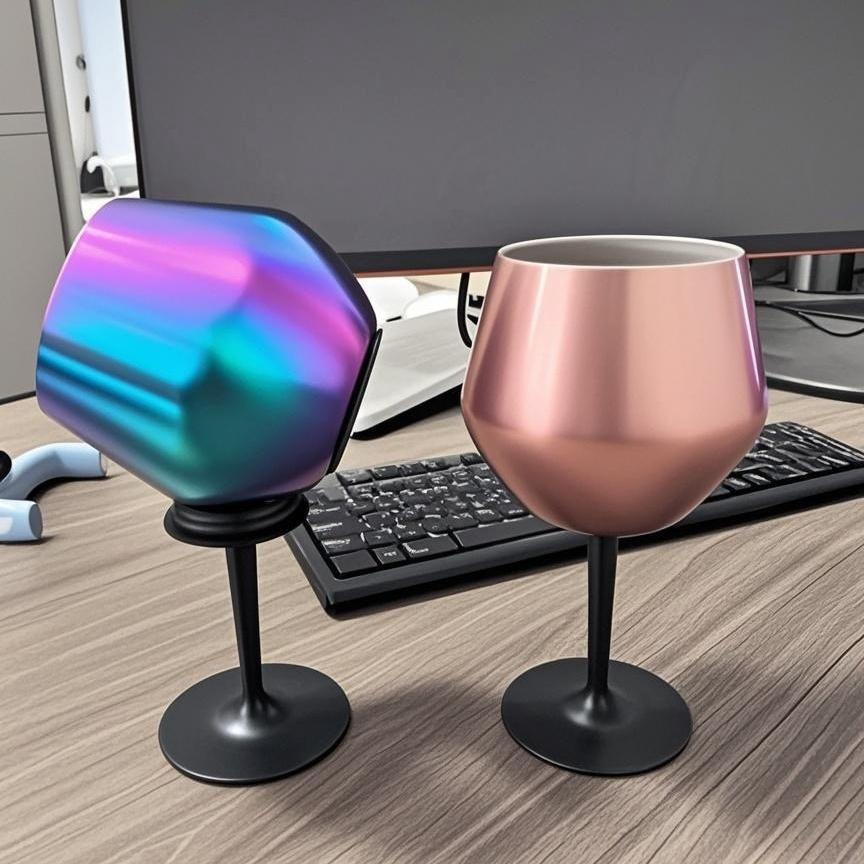 14oz Insulated Stainless Steel 304 Wine Tumbler Cup Novelty 18/8 Steel Goblet Hot Sale 14oz Red Wine Mug Perfect Gift Mug