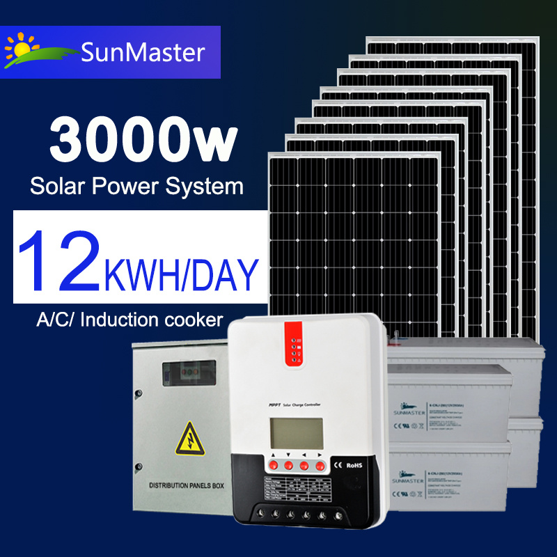 Bespoke 1kw Solar Energy System off Grid Ready to Ship Home Power 3kw Energy Portable System Solar Kits