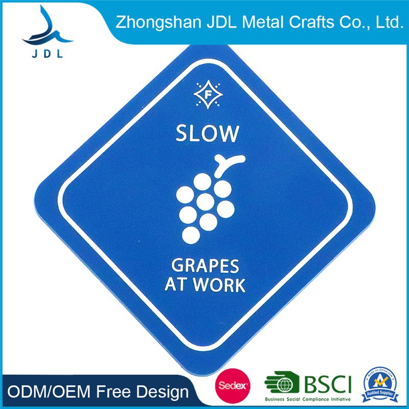 Wholesale Round Key Chain Plastic and Book Ends Soft Silicone Cup Tablemat for Drink PVC Rubber Coaster Kitchen Items