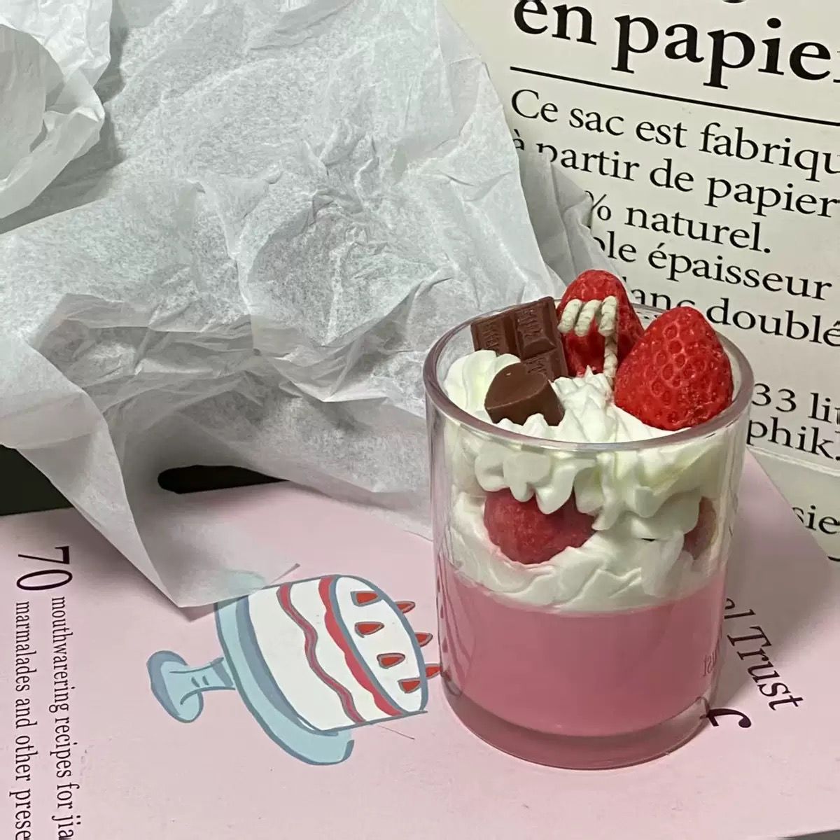 High Quality DIY Christmas Tree Aroma Candles Unique Design Scented Cake Dress up Glasses Popular Home Decoration Gifts