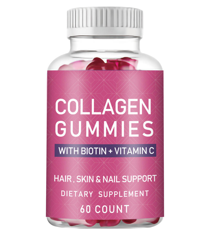 Wholesale Price Extra Strength Marine Collagen and Biotin Gummies Collagen Biotin Gummy Candy in Bulk