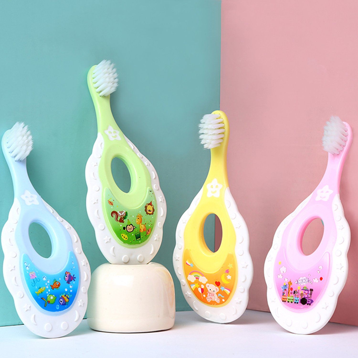 Wholesale New Design Food Grade Soft Silicone Baby Training Toothbrush