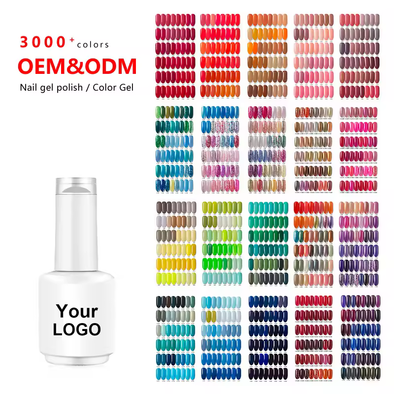 2025 New Private Label Soak Off 3000 Colors Gel Nails Bulk Uv Gel Polish Nails For Salon
