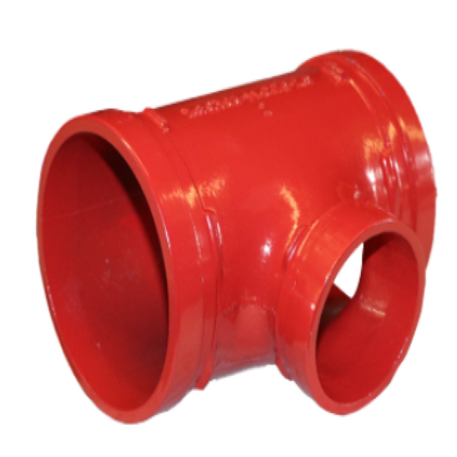 Best Price Fire Fighting System Approved Grooved Reducing Pipe Fitting Ductile Iron Tee