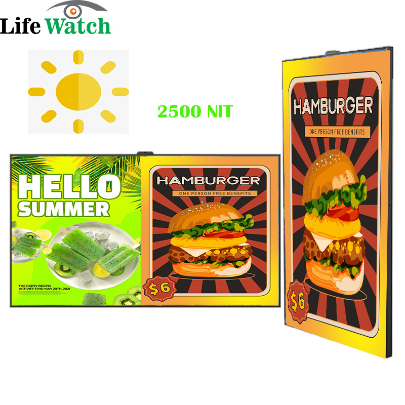 55-Inch Wall Mount High Brightness Shop Window LCD Display Digital Signage Kiosk Billboard