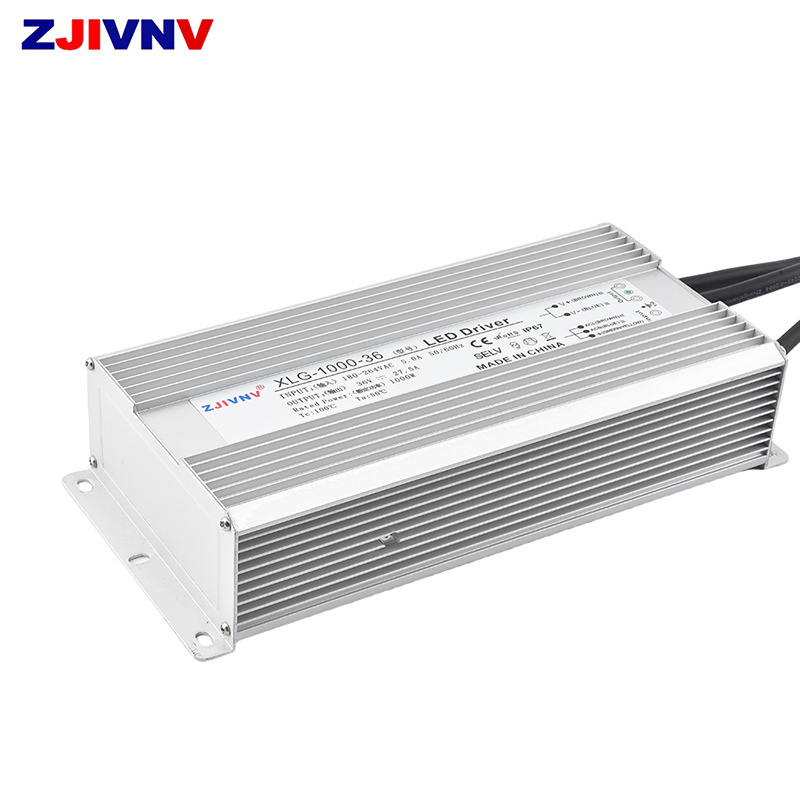 1000W Metal Enclosure Waterproof IP67 Switching Power Supply 180-263VAC to 24V 36V 45V 48V for Street LED Lighting Strip Xlg-1000