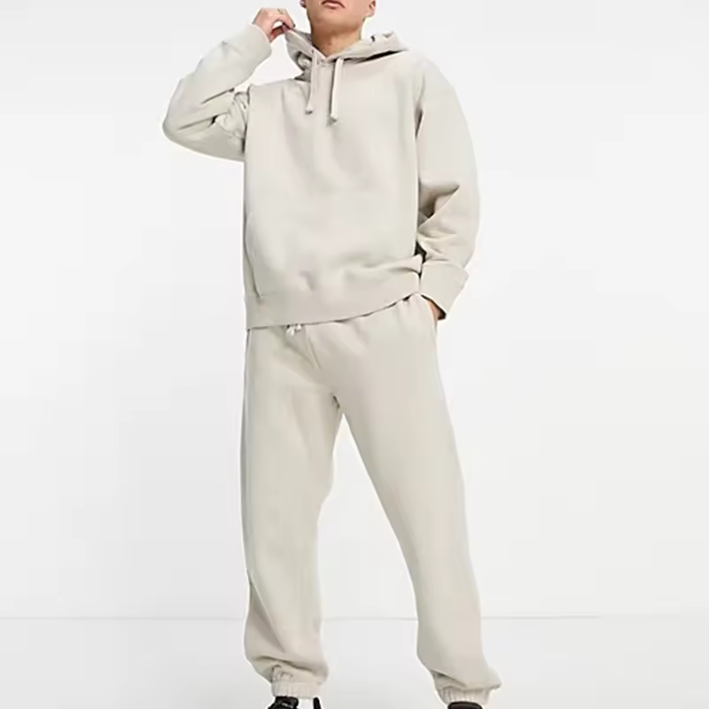 Best Selling Winter Jogger Two Piece Tracksuit Heavyweight Cotton Tracksuits For Men