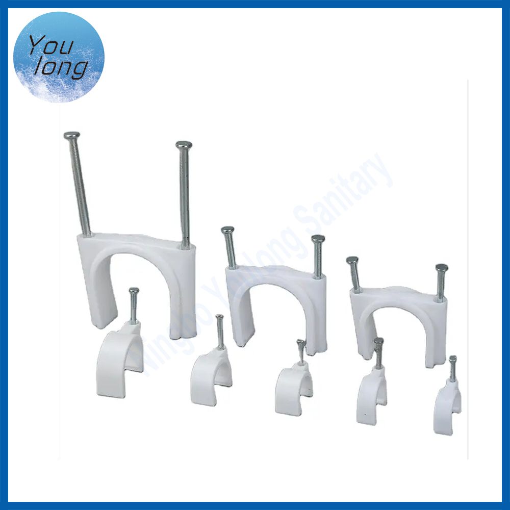 Hot Selling Round Fixing Nylon Cable Clips Plastic Flat Cable Clips