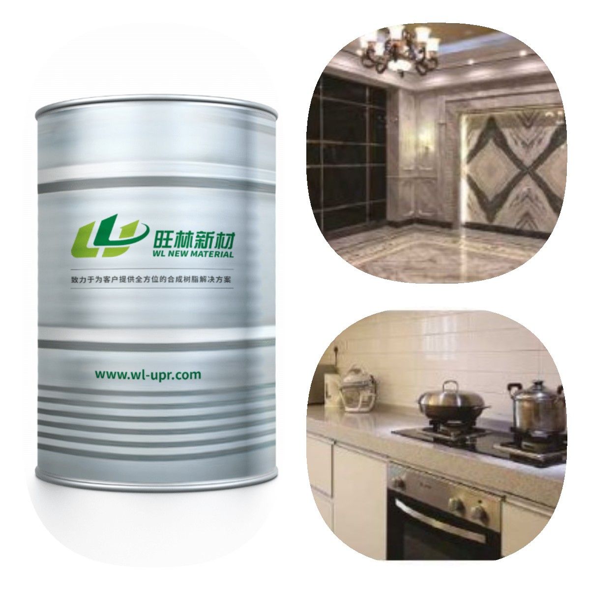 New Arrival Latest Design Light Transparent Artificial Stone Resin Polyester Resin