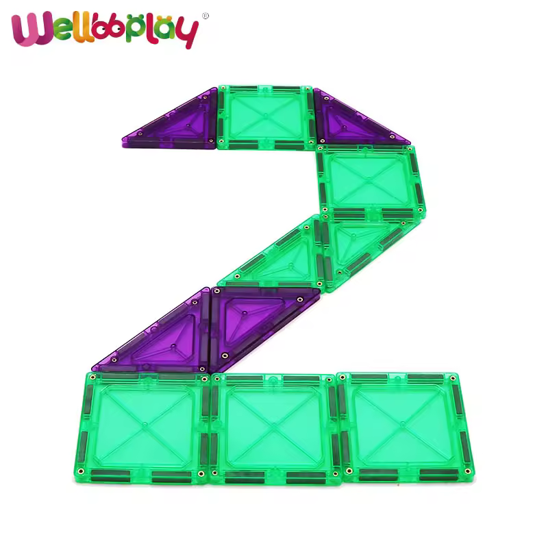 2021 Top Selling Magnetic Tiles Building Set Star Shape Design Educational Toys Model Construction Toy