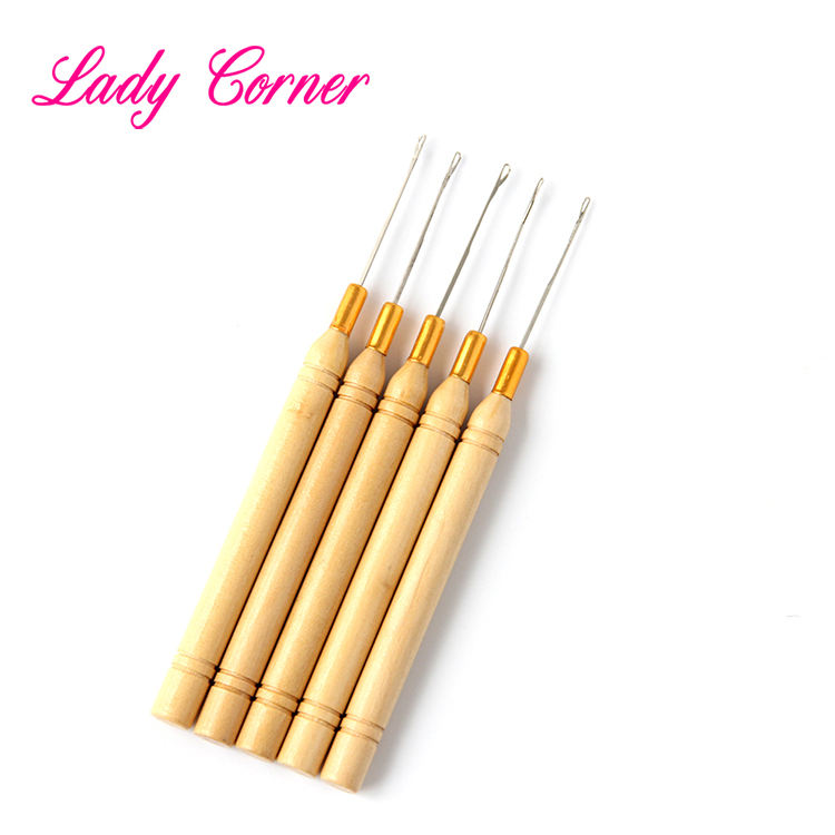 Wholesale Price Wooden Pulling Needles Nano Hair Extensions Tool