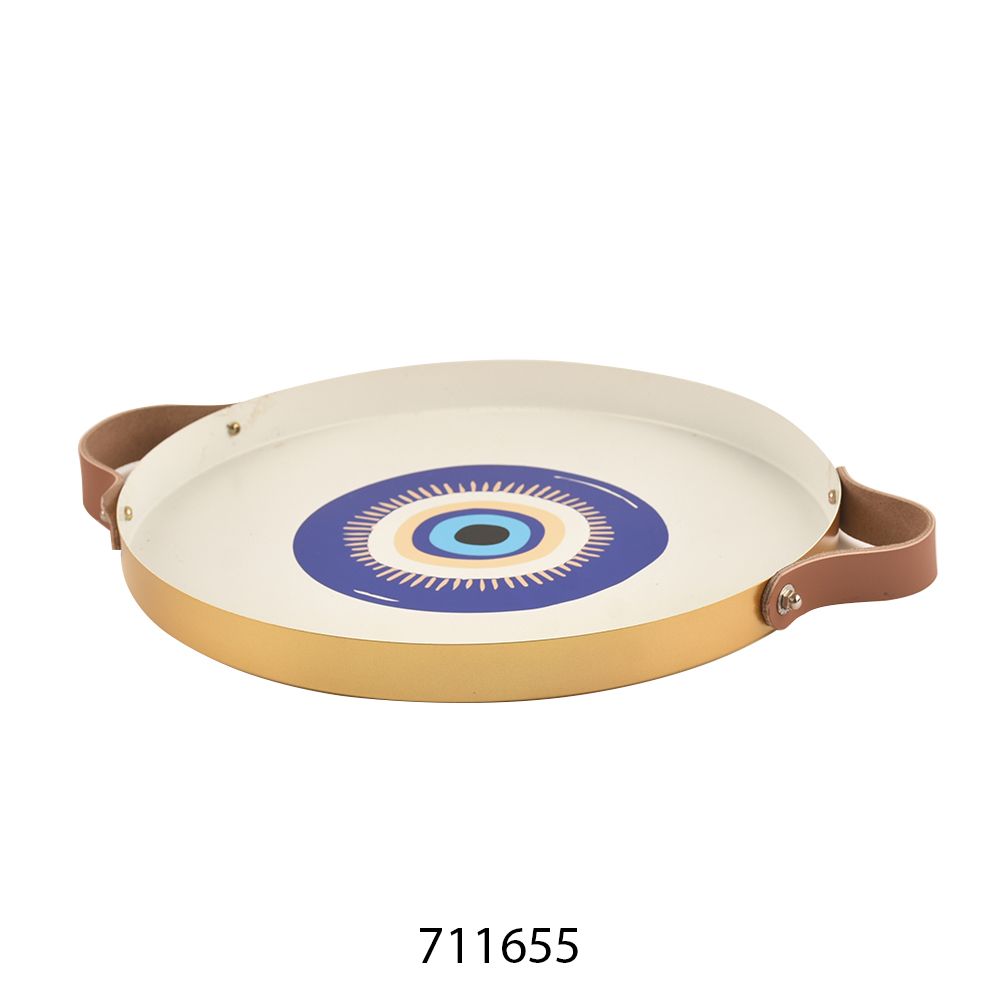 Hot Sale Metal Dresser Decorative Jewelry Organizer Tray with Handle Bar