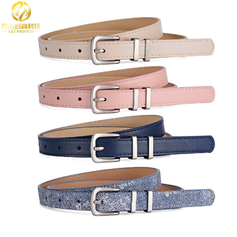 F&T Fashion Wholesale Clothing Accessories Good Quatity Women′ S New PU Leather Belt for Dress