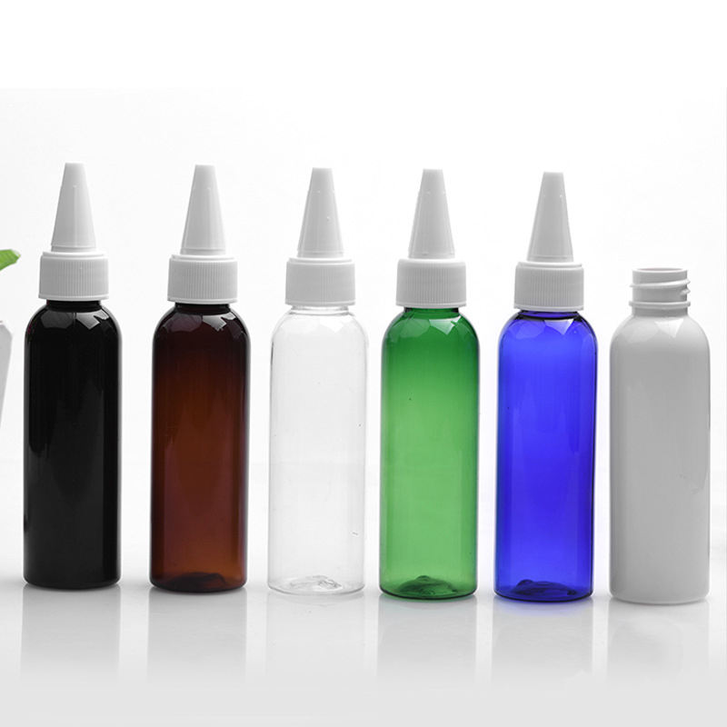 Factory Price Beak Cap Bottle Plastic Spot Transparent Pointed Mouth Squeeze Bottle 10ml 30ml 60ml 100ml Twist Cap Bottle