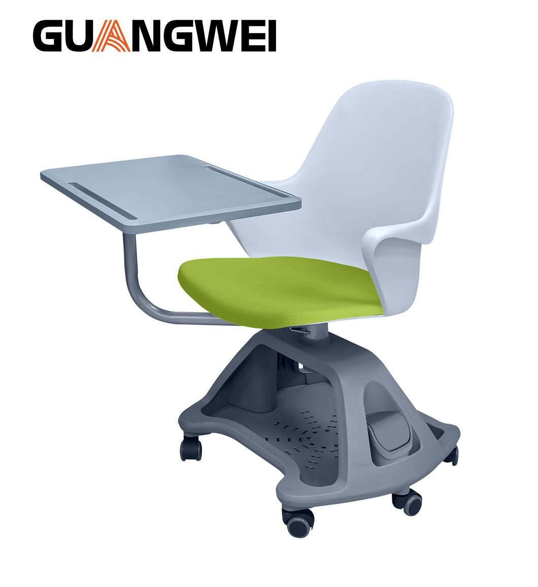 Comfortable Office School Furnituretraining Room Student Swivel Chair with Writing Pad