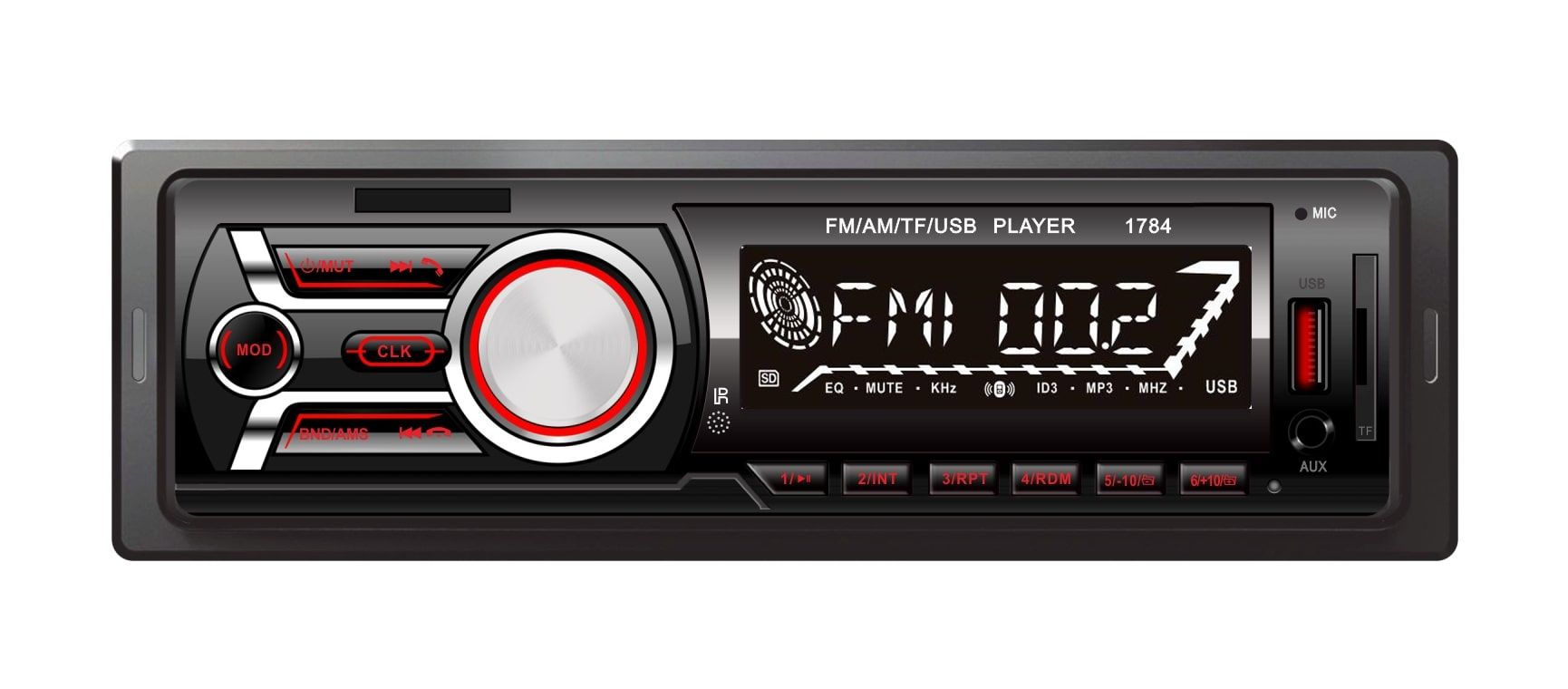 Digital MP3 Audio Player with Aux/Bluetooth/Remote
