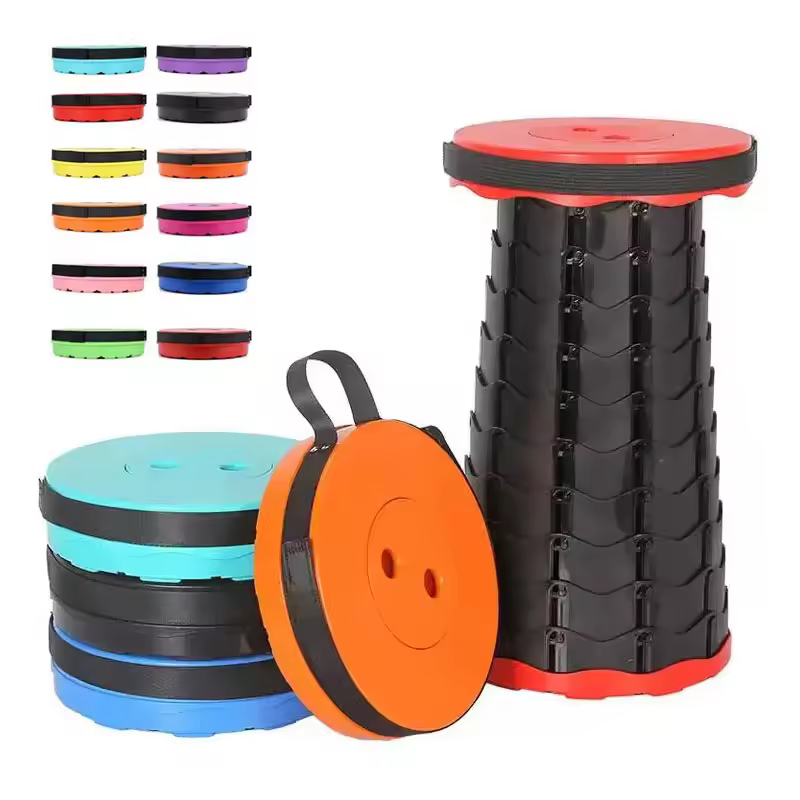 Best Seller Plastic New Arrivals Telescopic Camping Stool Outdoor Furniture Foldable Stool Retractable Stool Garden Chair