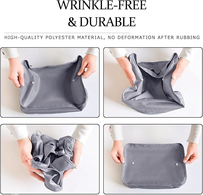 Packing Cubes for Suitcases Travel Luggage Organizers 8 Set Travel Essentials Luggage Organizer for Travel Accessories Shoe Bag Tioletry Bag Laundry Bag