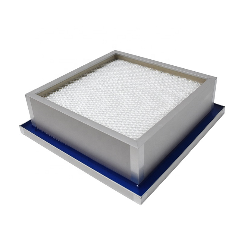 Aluminium Frame H13 H14 Gel Seal Mini Pleat HEPA Filter