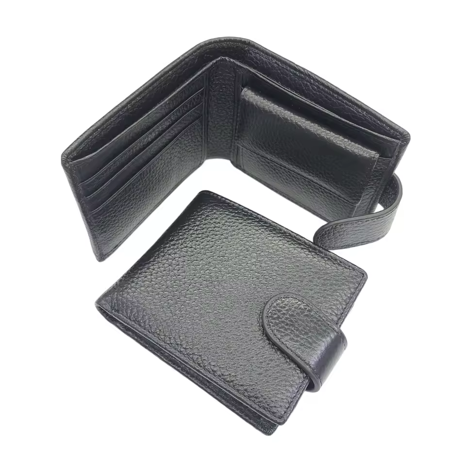 Ready To Ship Slim Bifold Genuine Leather Wallet Classic Men Wallet