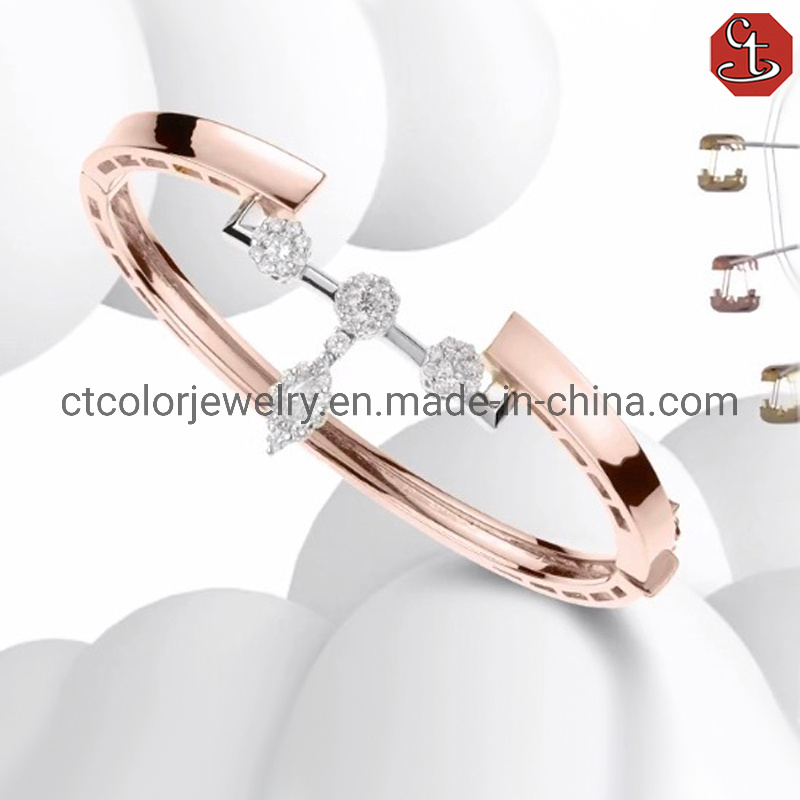 Fashionable S925 silver personality fine micro-set jewelry ring