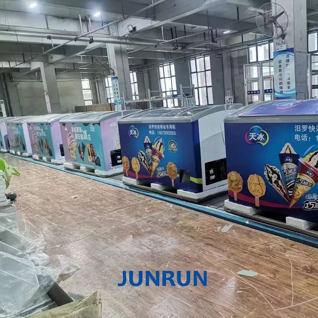 Commercial Mini Small Home Car Hotel Display Refrigerator Ice Cream Chiller Horizontal Convenience Store Shop Supermarket Qingdao Sticker Chest Deep Freezer