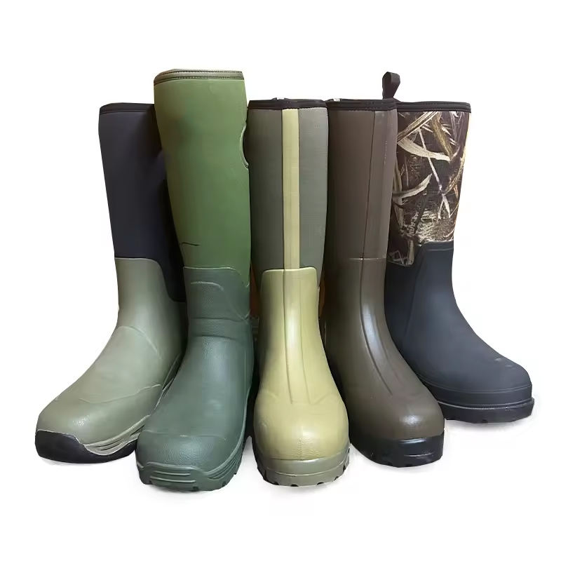 2026 Oem/odm Thermal Rubber Moulded Camo Snake Proof Waterproof Anti-slip Neoprene Hunting Boots Unisex Knee-high Winter Autumn