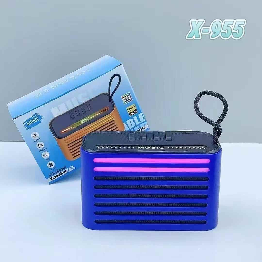 Hot-Selling Mini Satchel Wireless for Bluetooth Speaker High-Volume Subwoofer RGB LED Cross-Border Audio Devicepowered Battery