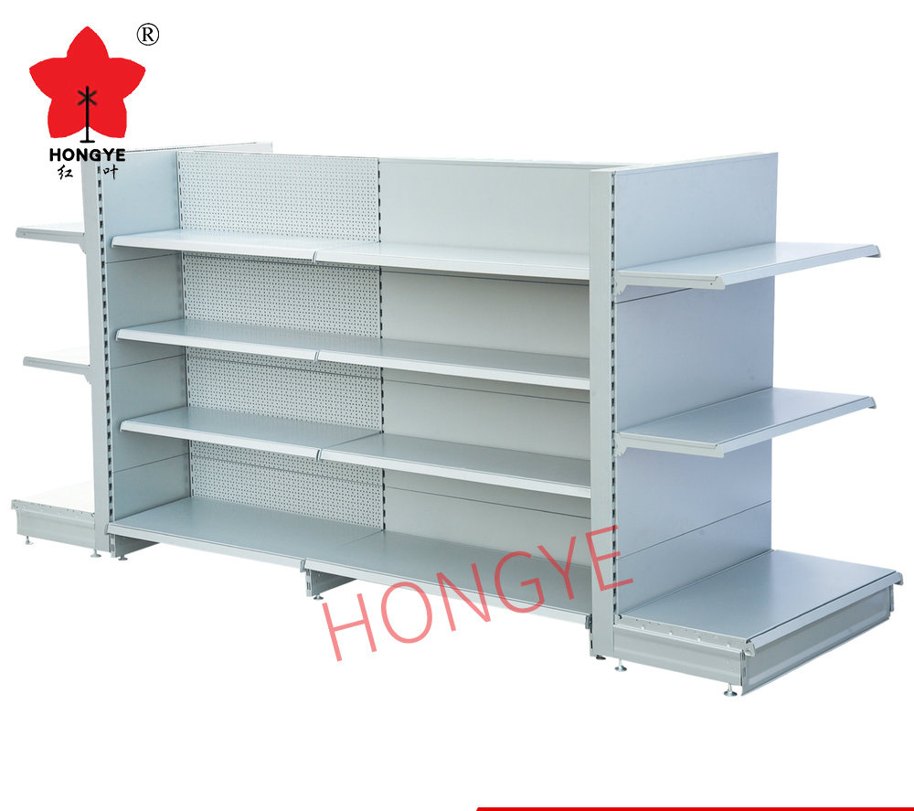 European Metal Gondola Supermarket Display Rack Shelf System (HY-009)