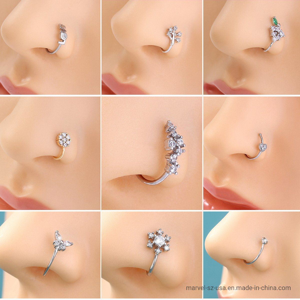 Indian Screw Nose Rings Nose Piercing Jewelry