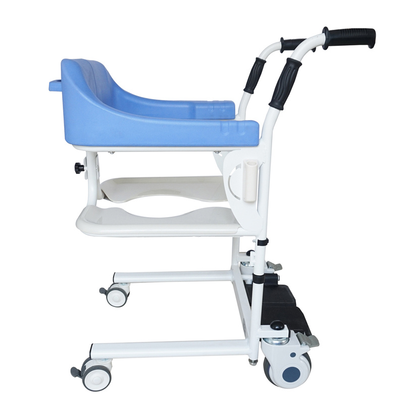Home, Hospital, Nursing Home Wheelchair with Toilet Seat Patient Transfer Commode Chair