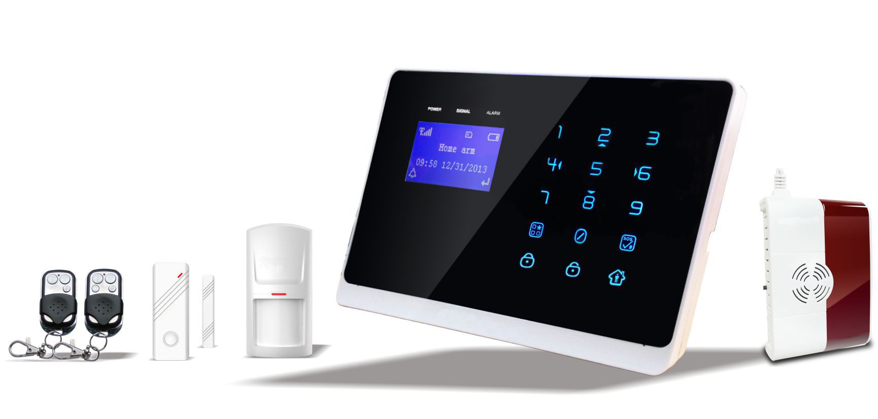 GSM and PSTN Wireless Intruder System Alarm with APP Android and Ios and Contact ID