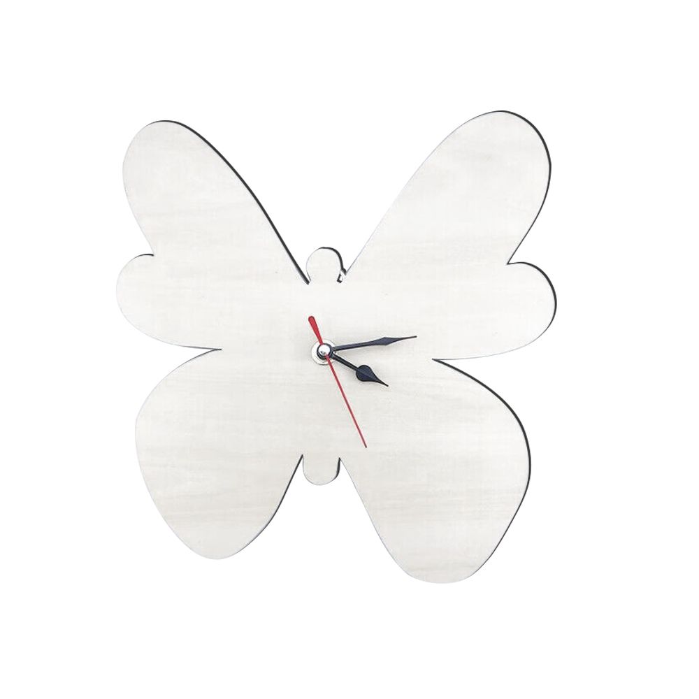 Sublimation Clock Face Sublimation Printing Wooden Plywood Butterfly Clock