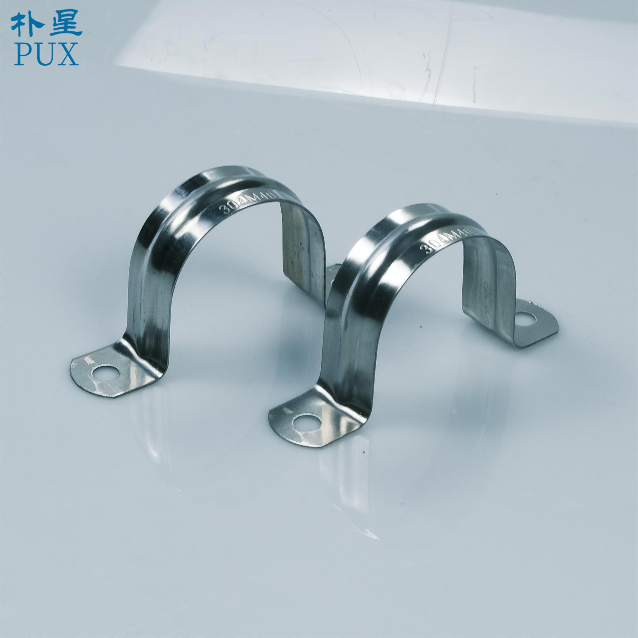 100mm Galvanized Rail Clamp for PE Pipesaddle Omega Pipe Clamp Saddle Type Clips