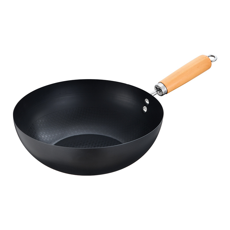 Multifunctional Chinese Wok Pan Non Stick Wok Non Coating Non Stick Iron Cooker Wok