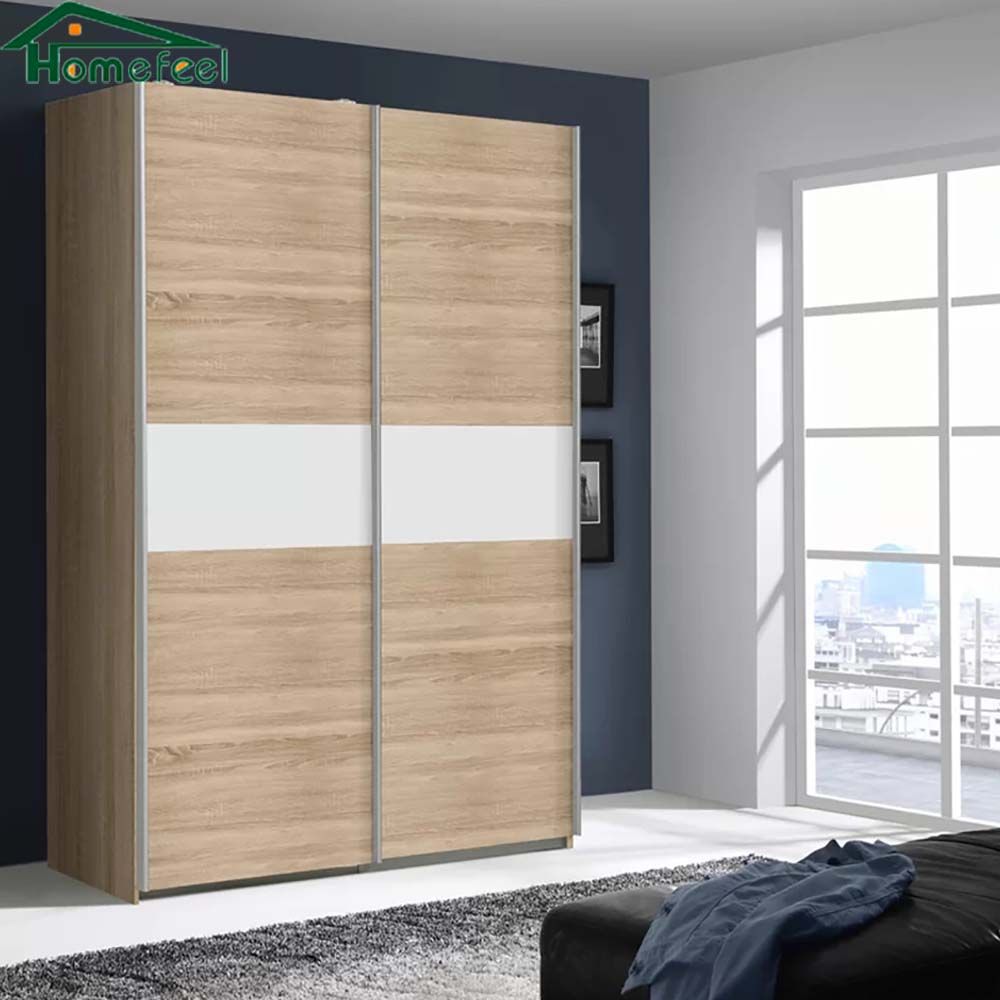 2024 Modern Hotel Bedroom Wardrobe Home Furniture Wooden Cabinet Sliding Door Wardrobe
