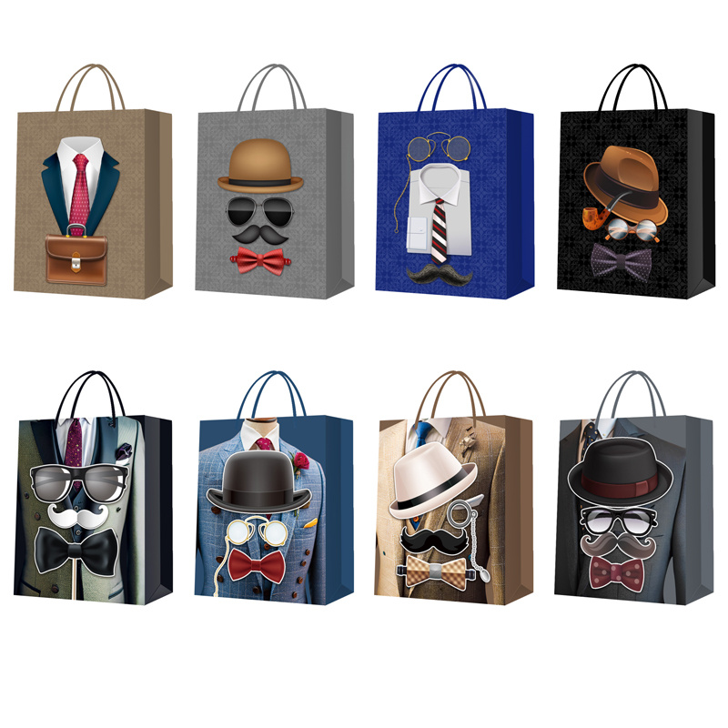 Bulk Party Favor Bags Goodie Bags Paper Birthday Gift Bag for Birthday Fathers Mother's Day