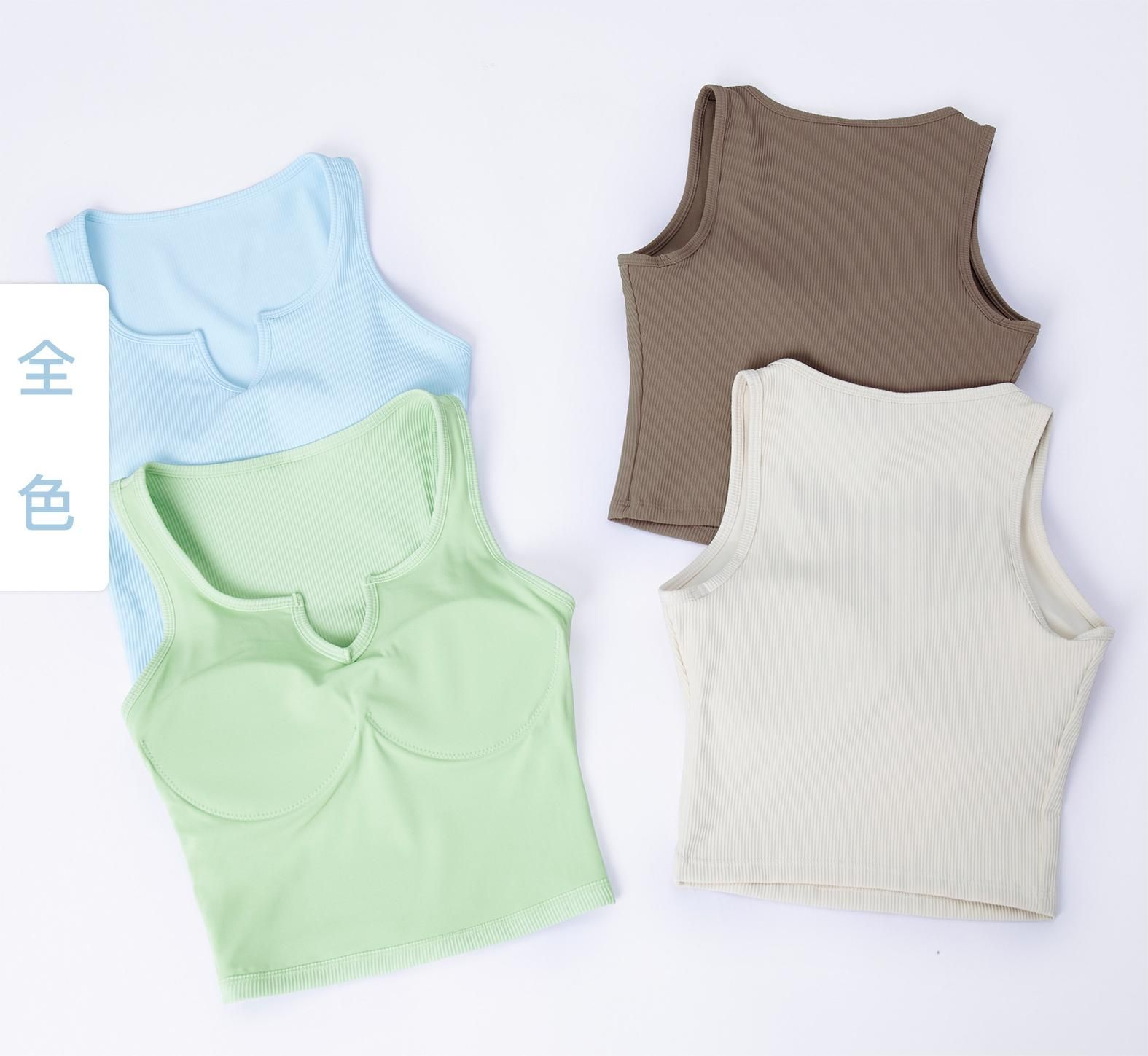 Summer Thread Breathable Yoga Vest Running Fitness Top