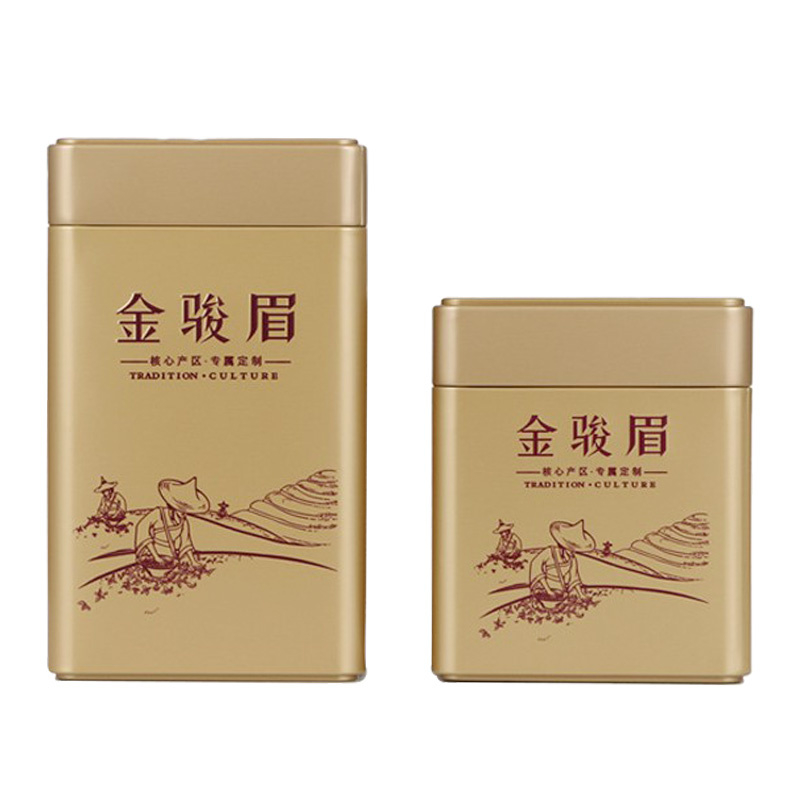 Manufacturers Direct Tea Packaging Cans Tinplate Metal Tin Box Empty Tea Green Canister