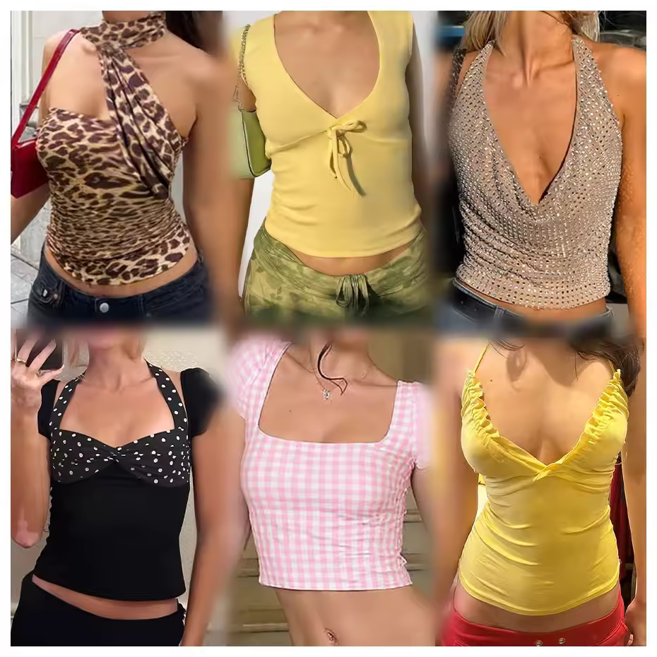 Original Branded 2025 Spring And Summer Popula Women's Top Women's Clothing Coat Mixed Package Second-hand Clothing Tail Cargo