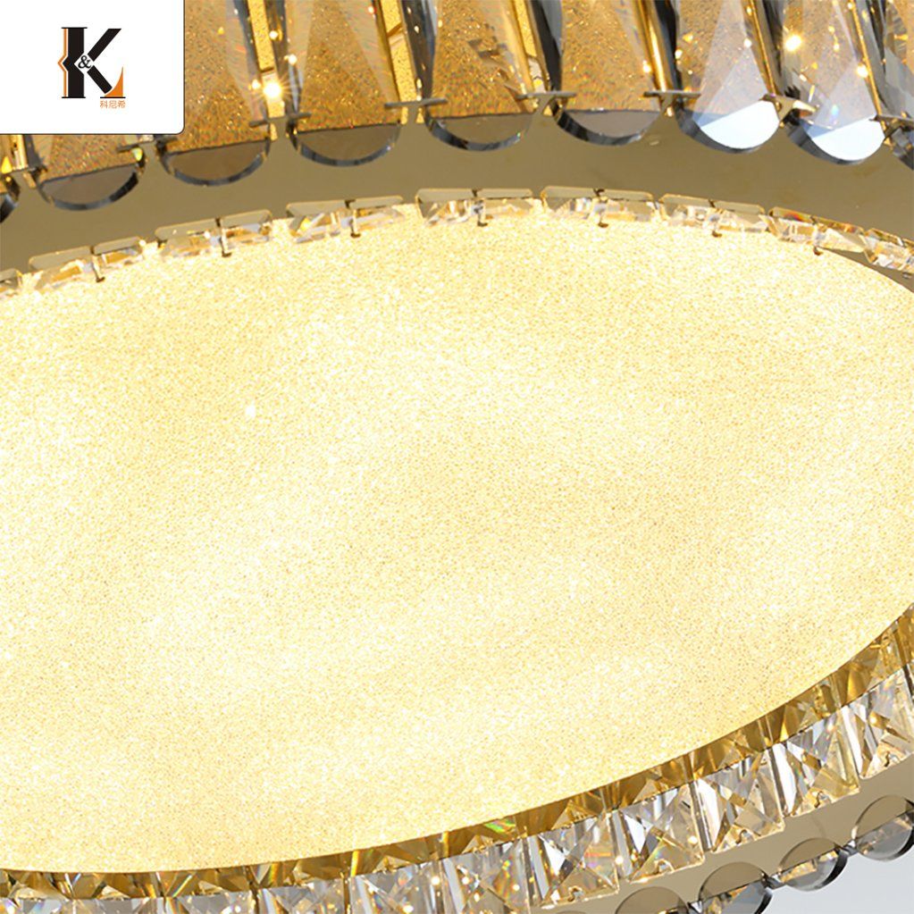 Luxury Crystal Lamp LED Ceiling Ready to Ship China Remote Control House Lighting Ceiling Modern LED Crystal Ceiling Light