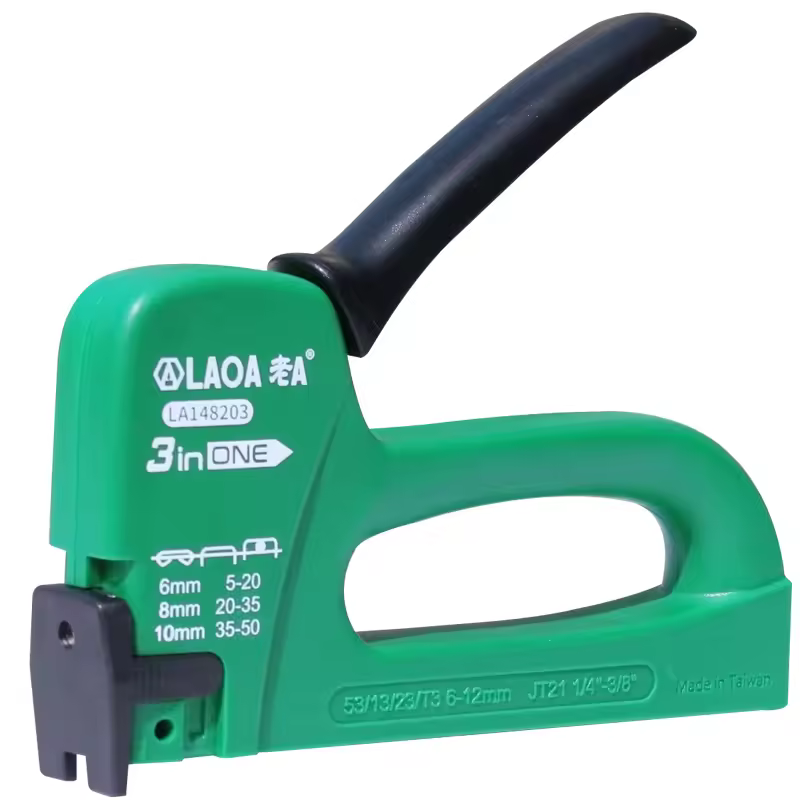 Laoa Nail Gun Upholstery Framing Rivet Staple Guns Kit Furniture Stapler For Wood Door Nailers Rivet Tool Gift