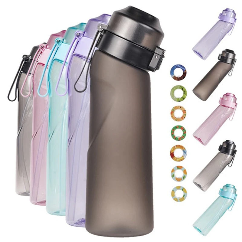 0 Sugar Flavour Plastic air Water Bottle with Flavor Pod Dropshipping Water Bottle with Seven Flavor Pods Popular in Fruit