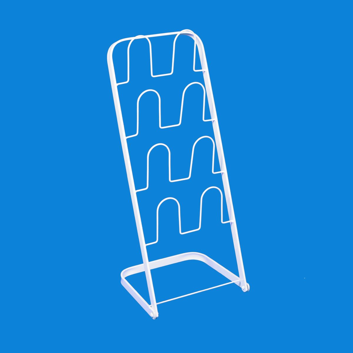 Floor Standing 4 Tiers Metal Wire Rack Holder Home Storage Shoe Slippers Organizer (pH2306Z)