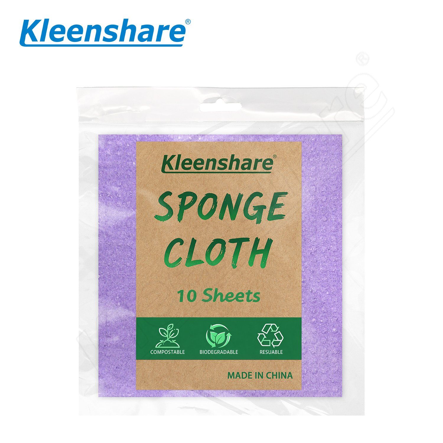 High-Quality Cellulose Sponge Cloth Yellow 30X30cm